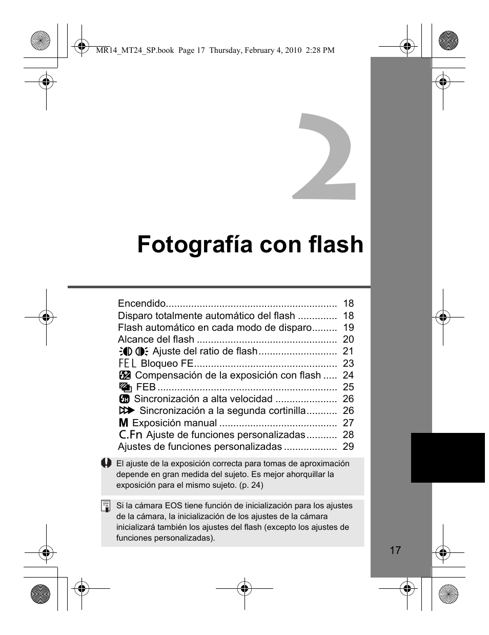 Fotografía con flash | Canon Macro Twin Lite MT-24EX User Manual | Page 107 / 136