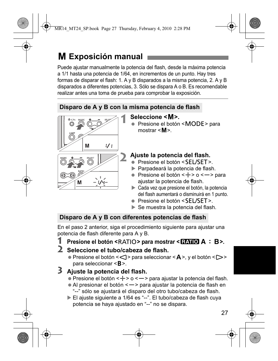 Qexposición manual | Canon Macro Twin Lite MT-24EX User Manual | Page 117 / 136