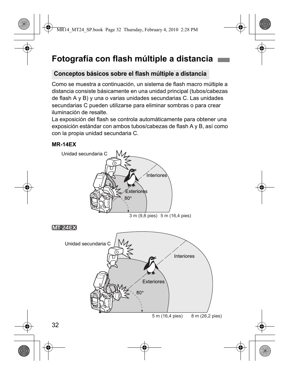 Fotografía con flash múltiple a distancia | Canon Macro Twin Lite MT-24EX User Manual | Page 122 / 136