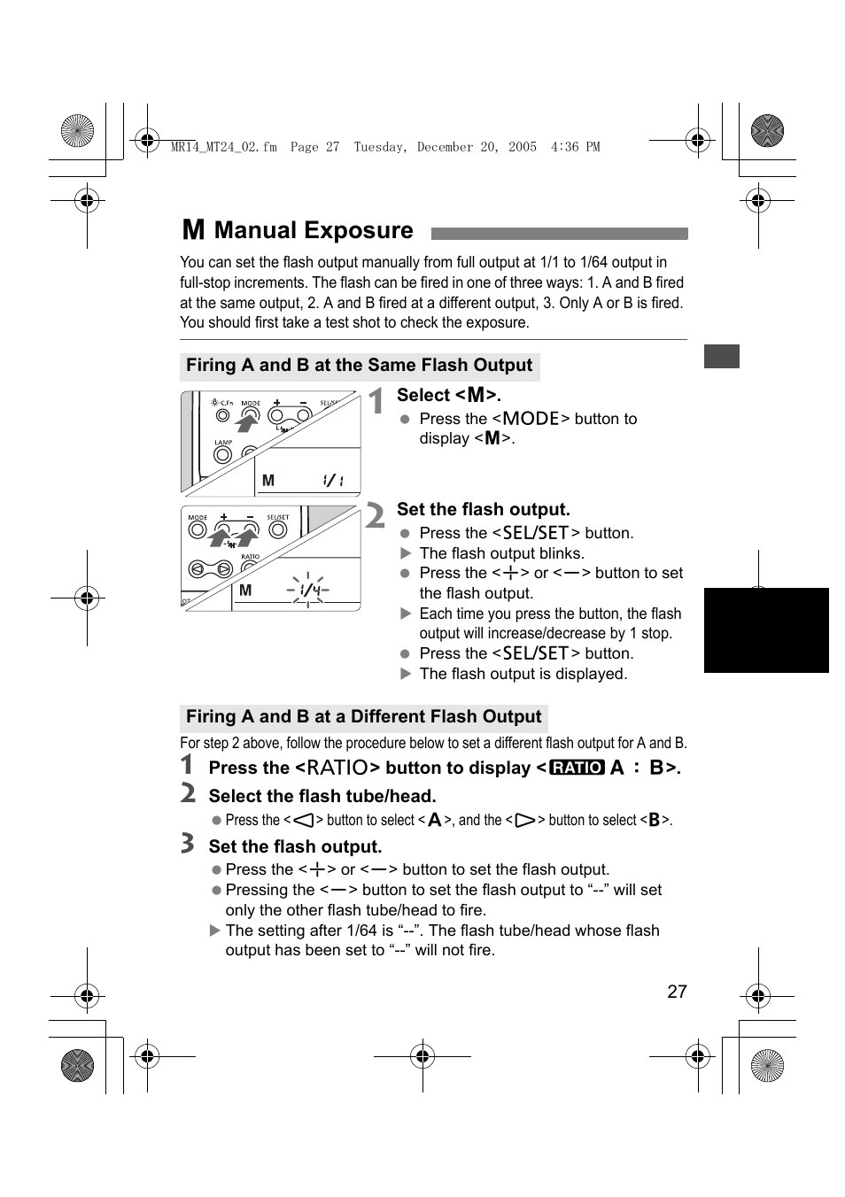 Qmanual exposure | Canon Macro Twin Lite MT-24EX User Manual | Page 29 / 136