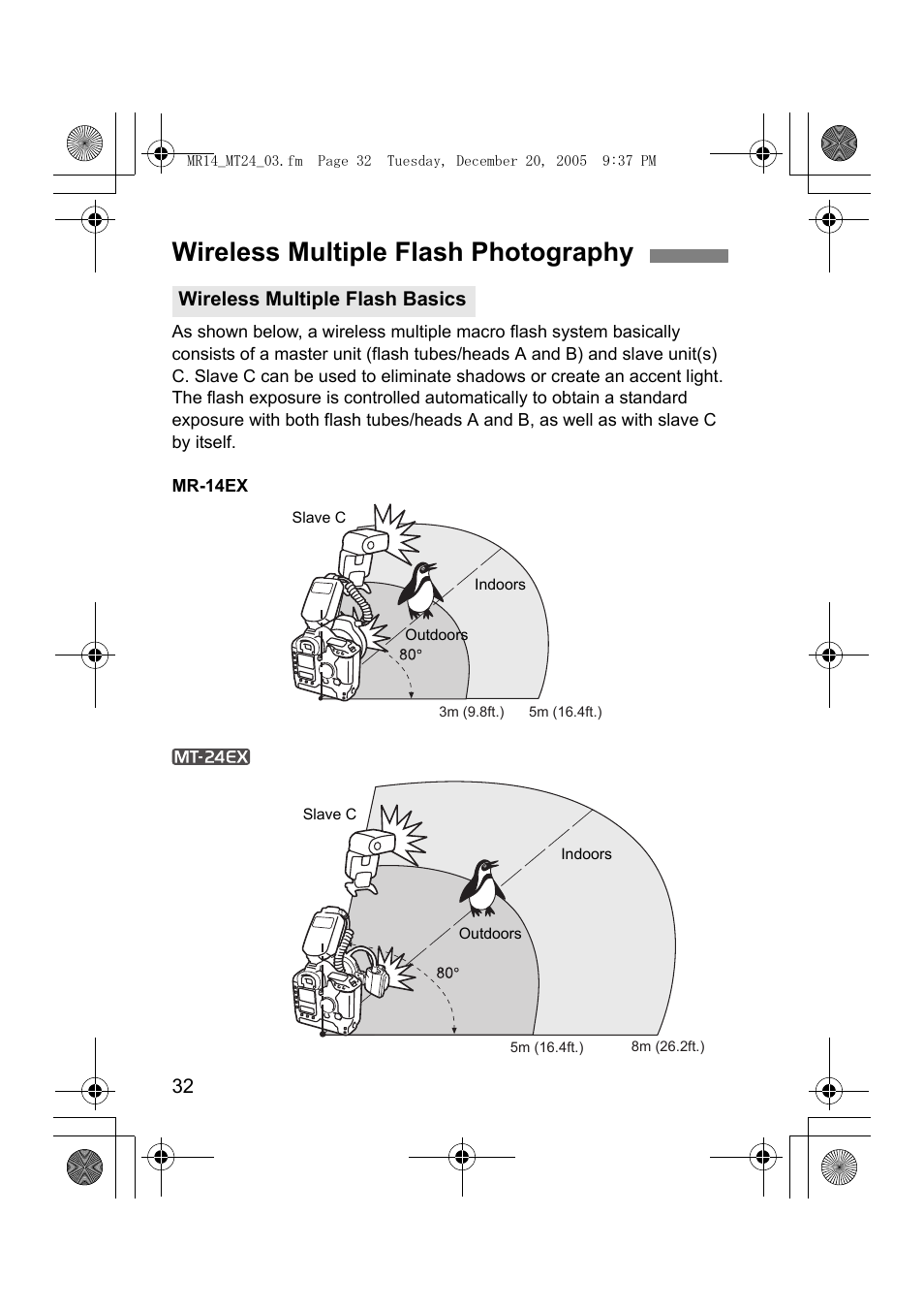 Wireless multiple flash photography | Canon Macro Twin Lite MT-24EX User Manual | Page 34 / 136