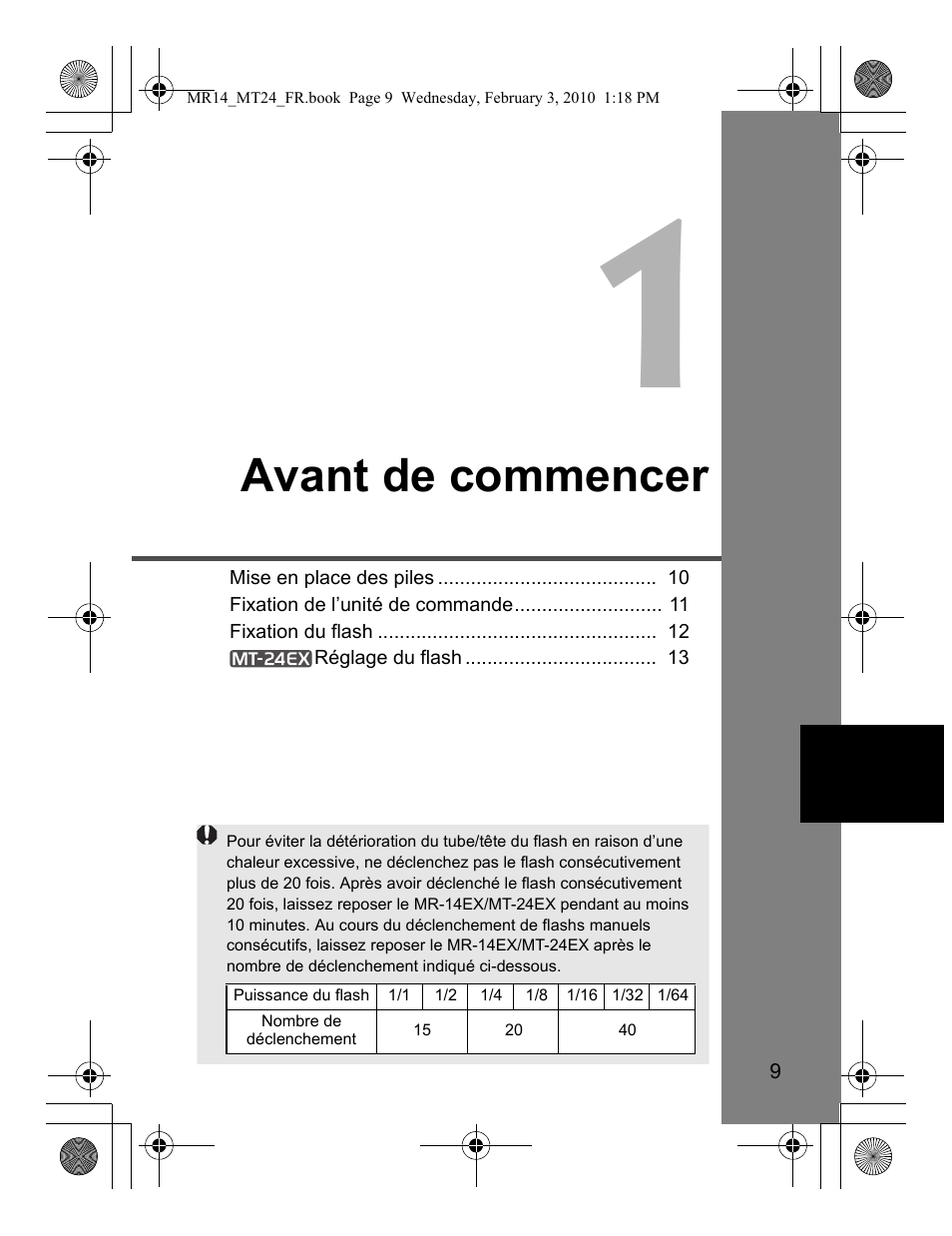 Avant de commencer | Canon Macro Twin Lite MT-24EX User Manual | Page 55 / 136