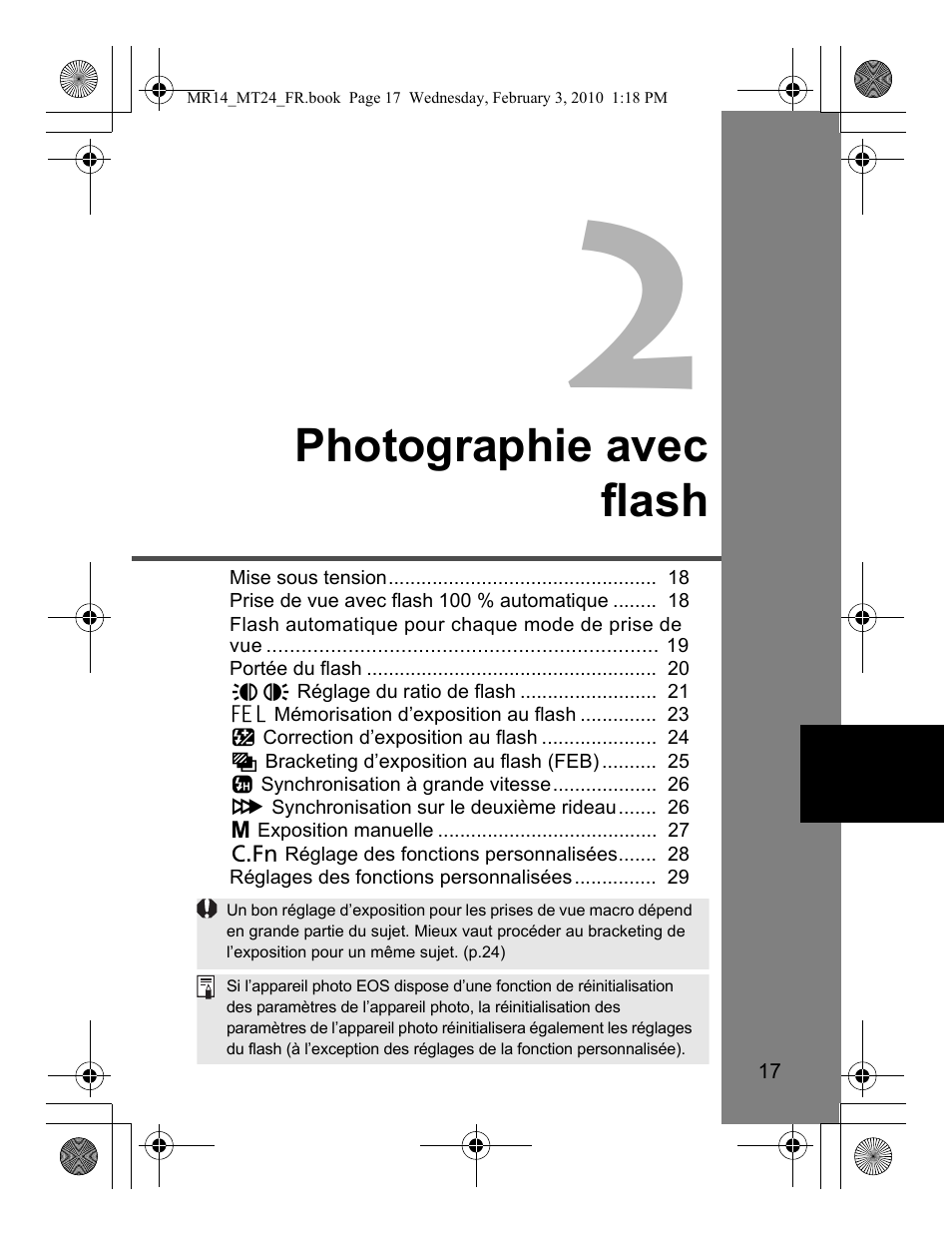 Photographie avec flash | Canon Macro Twin Lite MT-24EX User Manual | Page 63 / 136