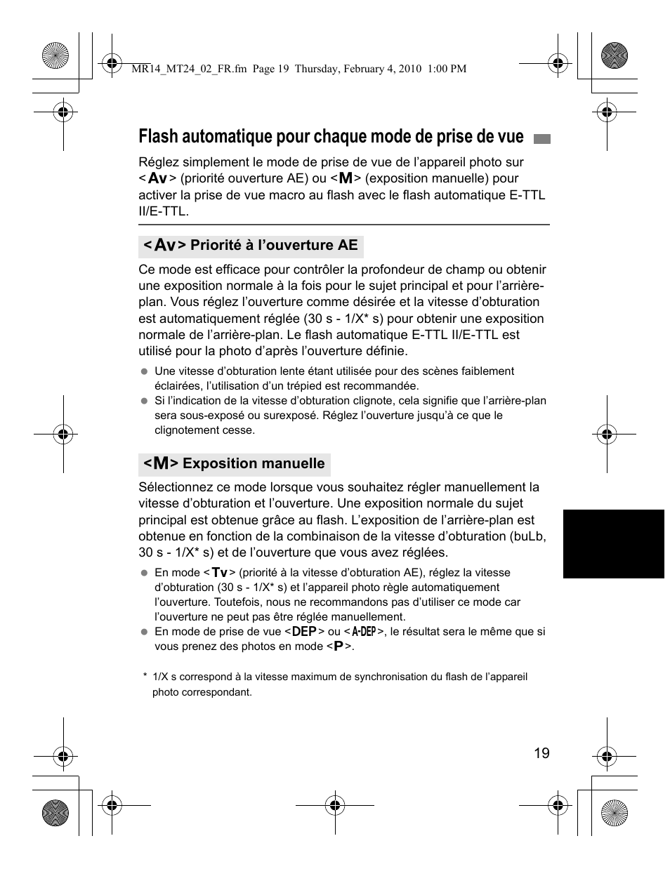Flash automatique pour chaque mode de prise de vue | Canon Macro Twin Lite MT-24EX User Manual | Page 65 / 136