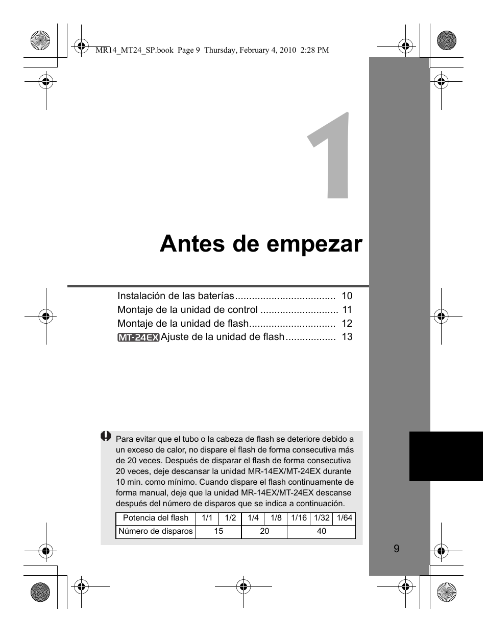 Antes de empezar | Canon Macro Twin Lite MT-24EX User Manual | Page 99 / 136