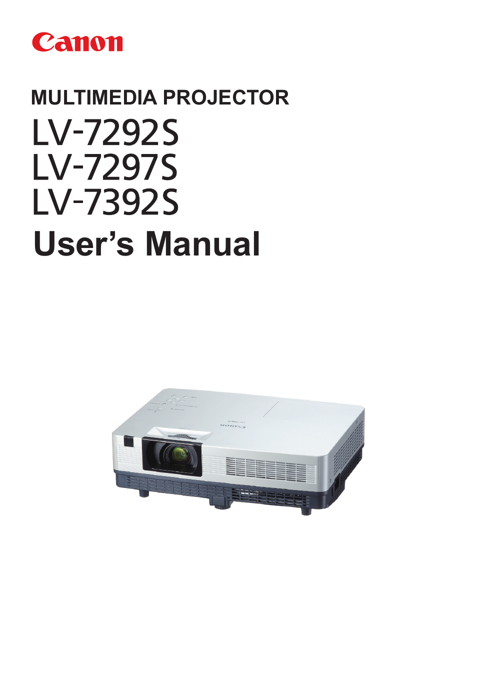 Canon LV-7292S User Manual | 77 pages