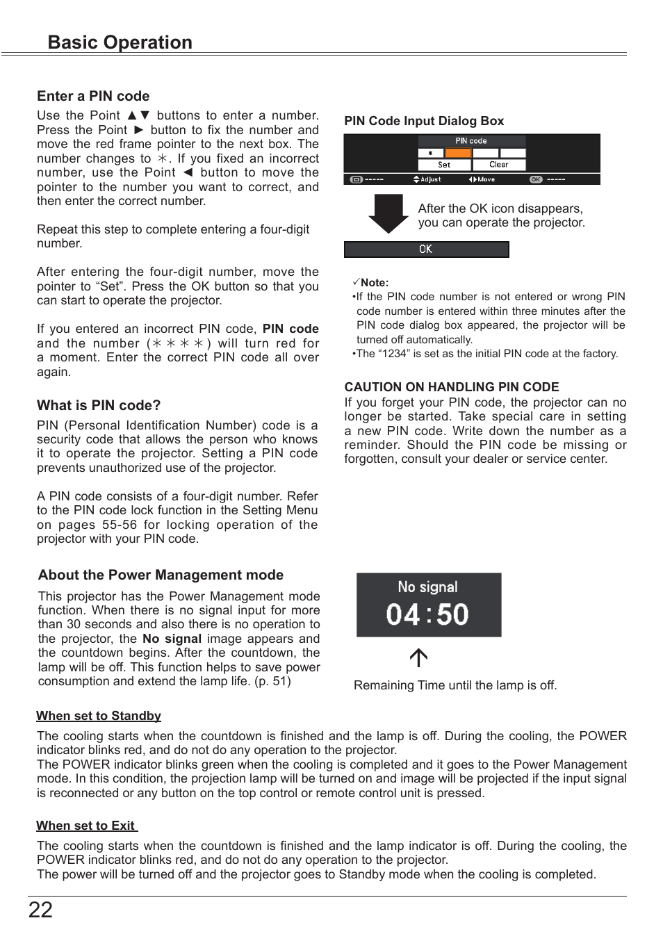 Basic operation | Canon LV-7292S User Manual | Page 22 / 77