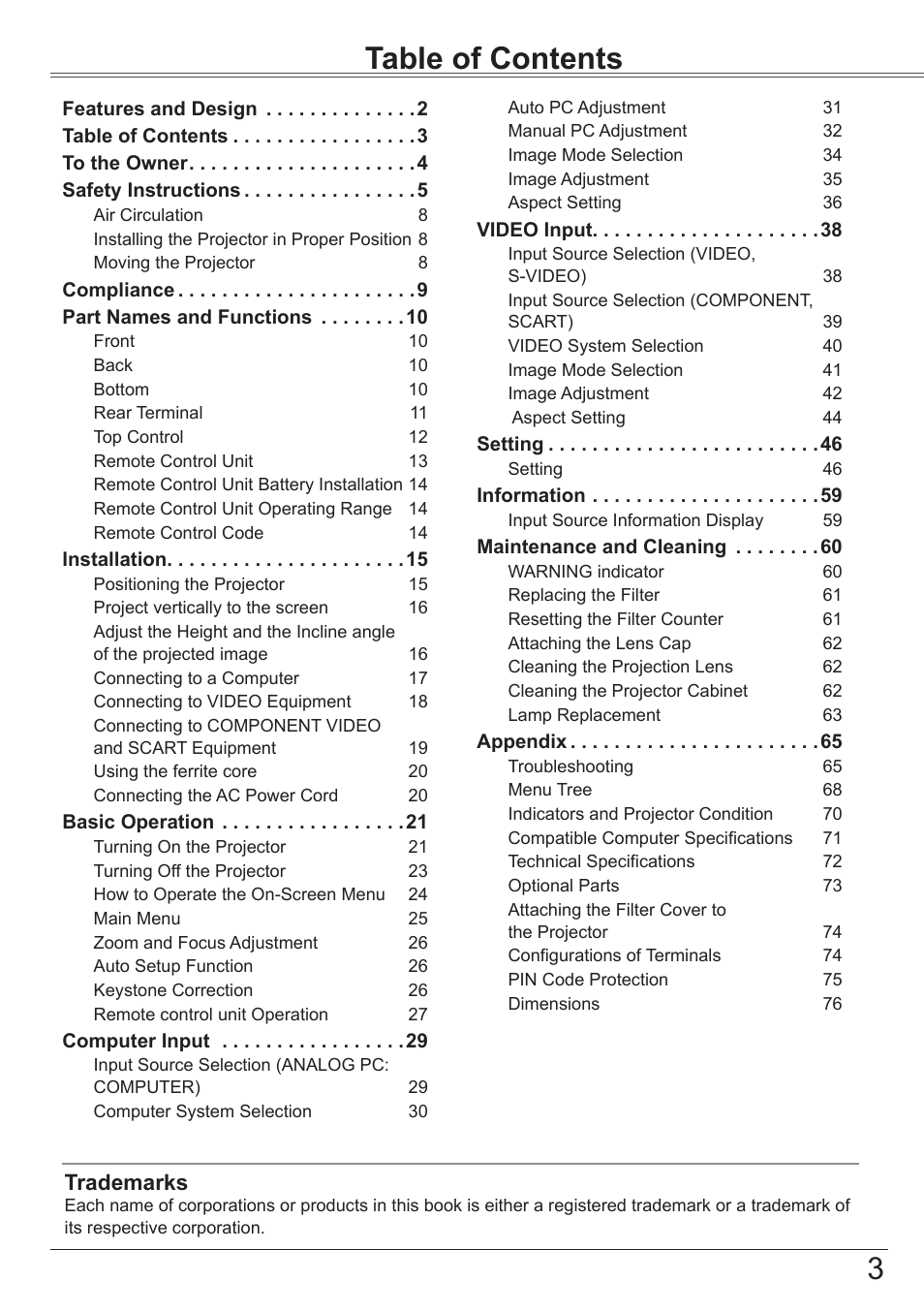 Canon LV-7292S User Manual | Page 3 / 77