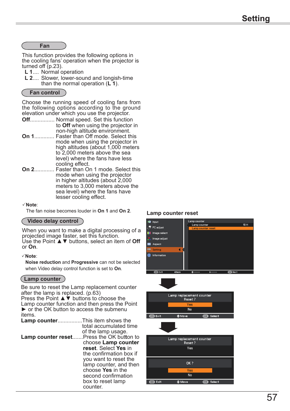 Setting | Canon LV-7292S User Manual | Page 57 / 77