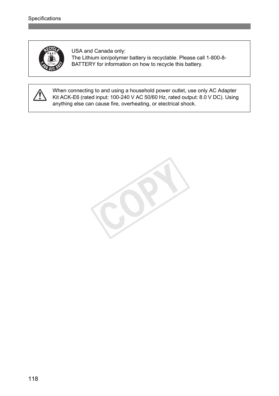 Cop y | Canon Wireless File Transmitter WFT-E7A User Manual | Page 118 / 126