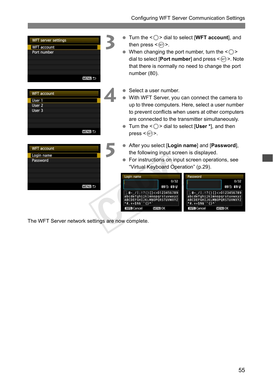 Cop y | Canon Wireless File Transmitter WFT-E7A User Manual | Page 55 / 126