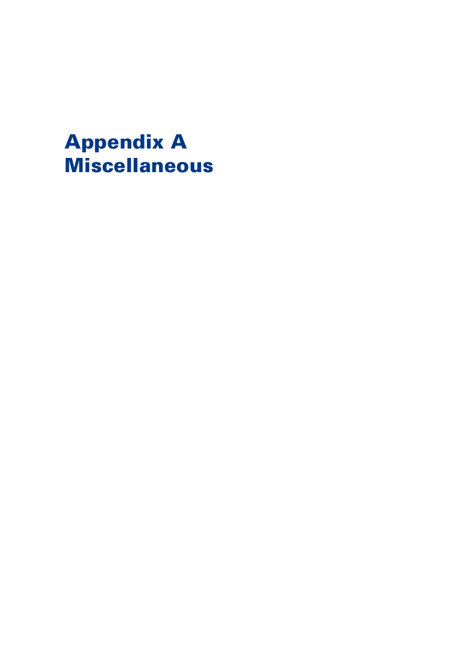 Appendix a miscellaneous, Appendix a, Miscellaneous | Canon VarioPrint 6000+ Series User Manual | Page 37 / 44