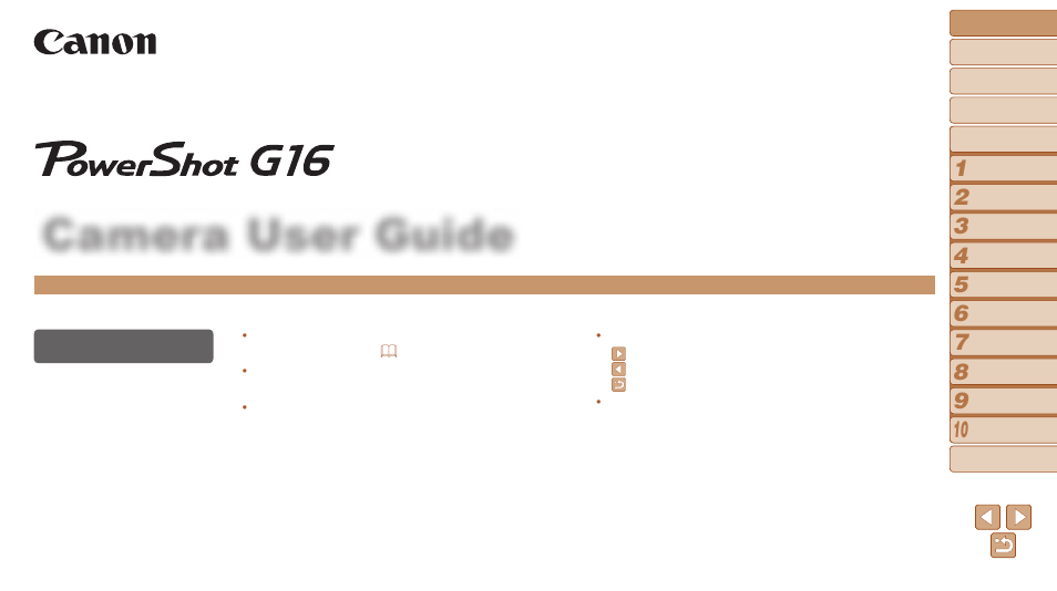 Canon PowerShot G16 User Manual | 214 pages