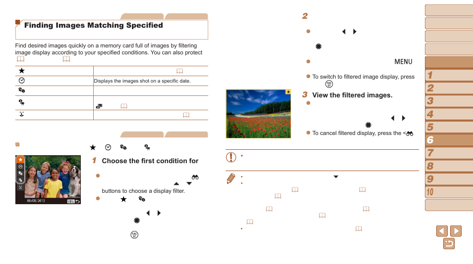 Finding images matching specified conditions | Canon PowerShot G16 User Manual | Page 106 / 214