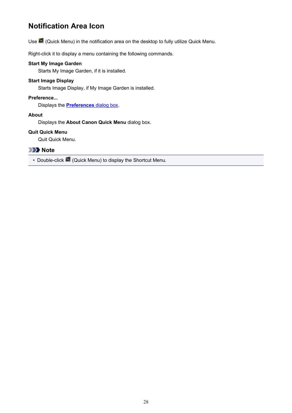 Notification area icon | Canon PIXMA PRO-1 User Manual | Page 28 / 32