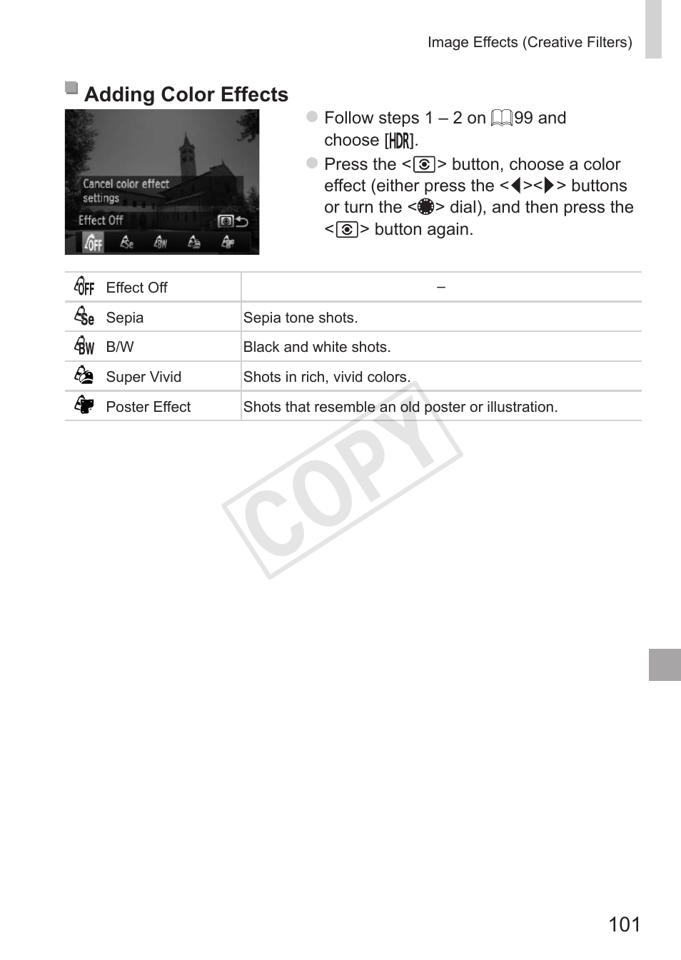 Cop y | Canon PowerShot G15 User Manual | Page 101 / 316