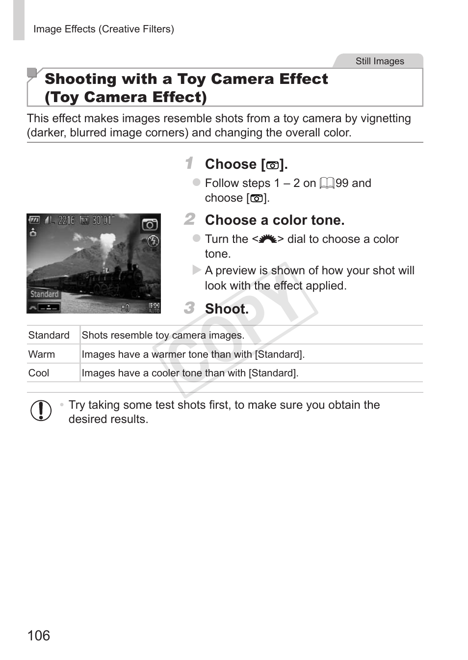 Cop y | Canon PowerShot G15 User Manual | Page 106 / 316
