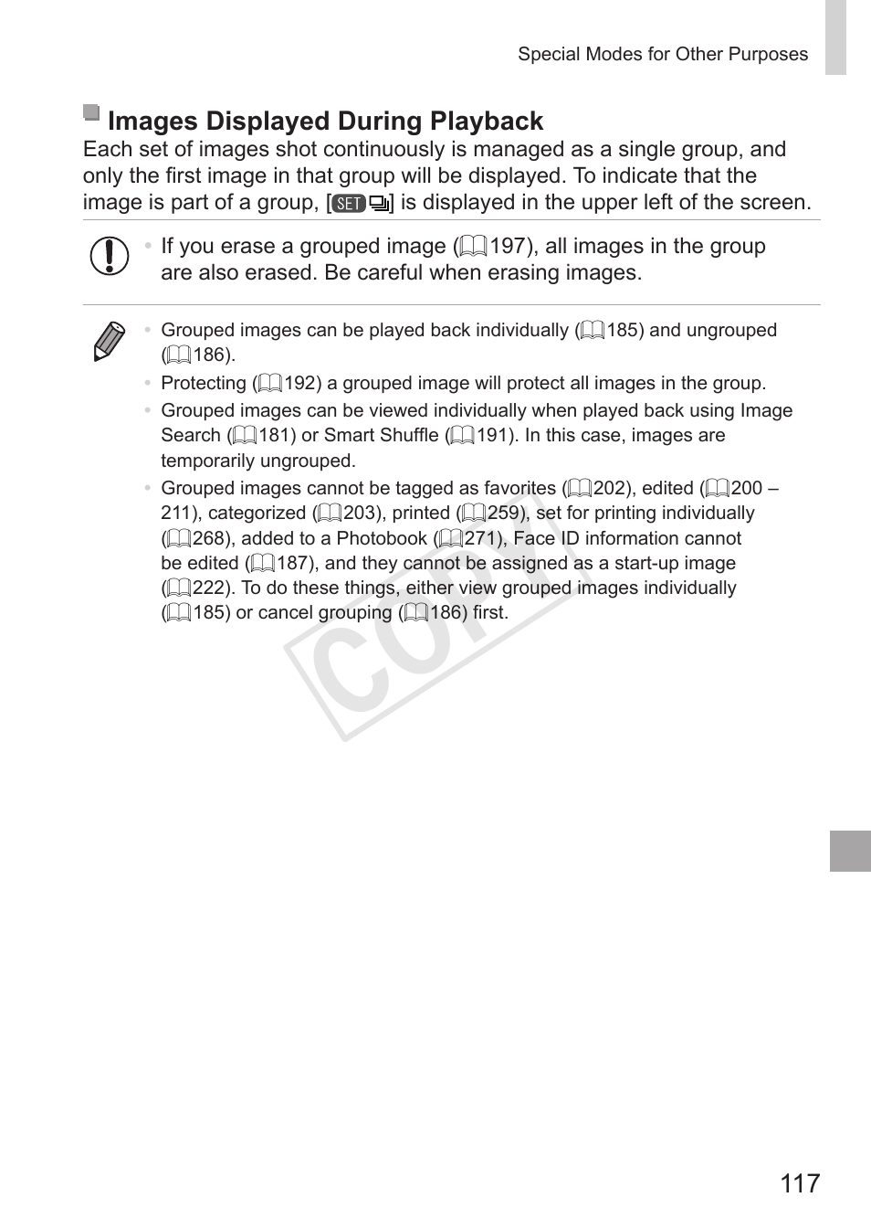 Cop y | Canon PowerShot G15 User Manual | Page 117 / 316