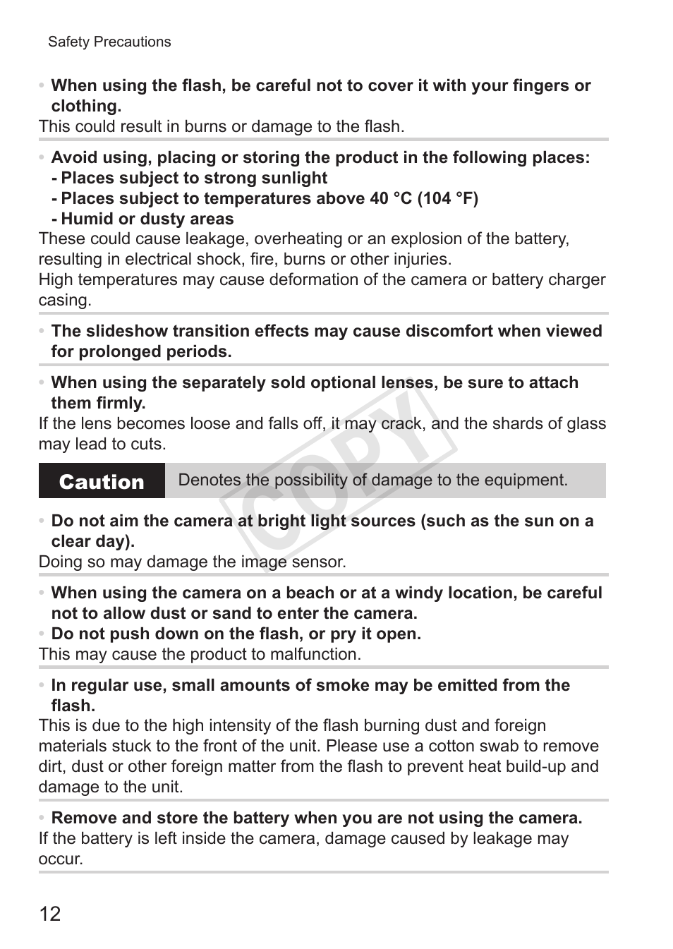 Cop y | Canon PowerShot G15 User Manual | Page 12 / 316