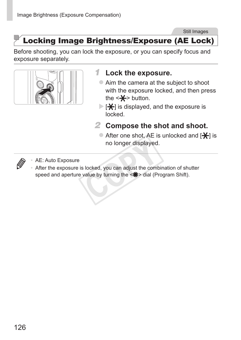 Cop y | Canon PowerShot G15 User Manual | Page 126 / 316
