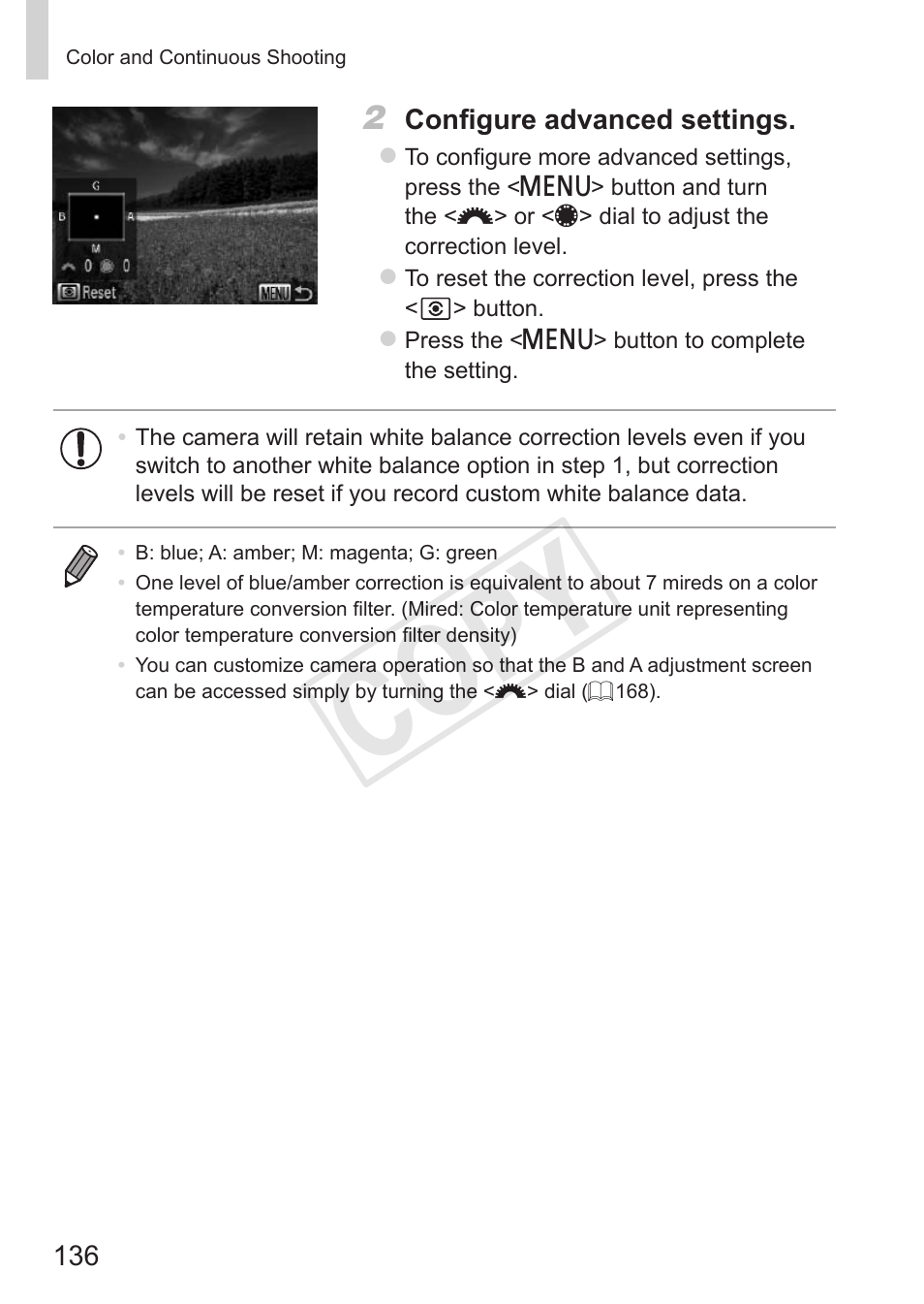 Cop y | Canon PowerShot G15 User Manual | Page 136 / 316