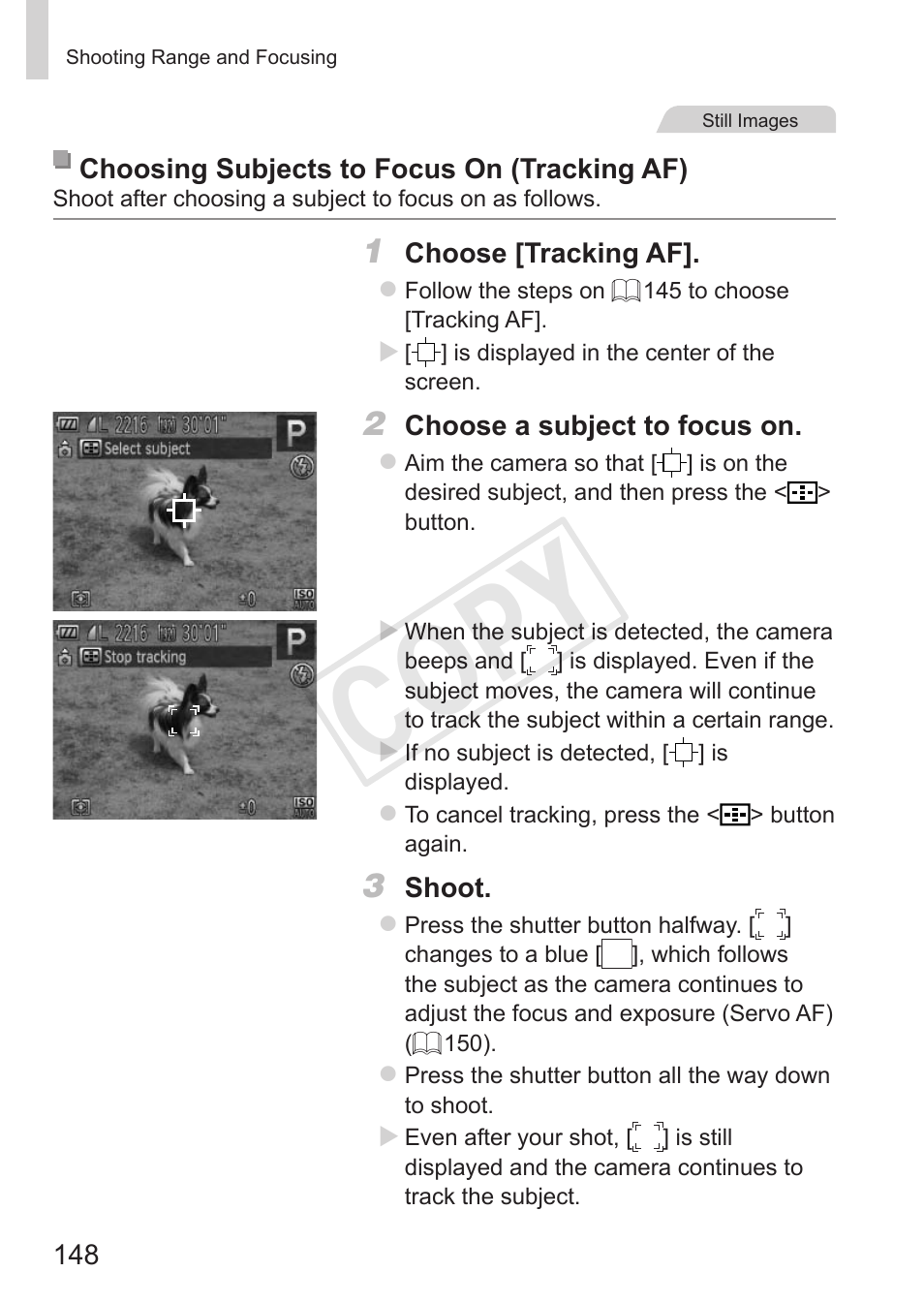 Cop y | Canon PowerShot G15 User Manual | Page 148 / 316