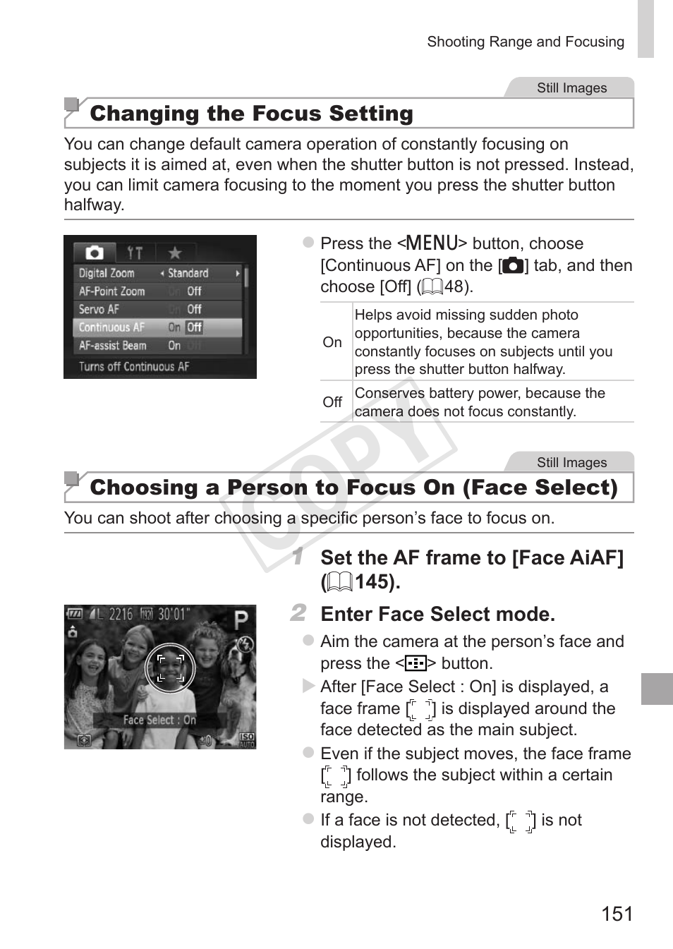 Cop y | Canon PowerShot G15 User Manual | Page 151 / 316