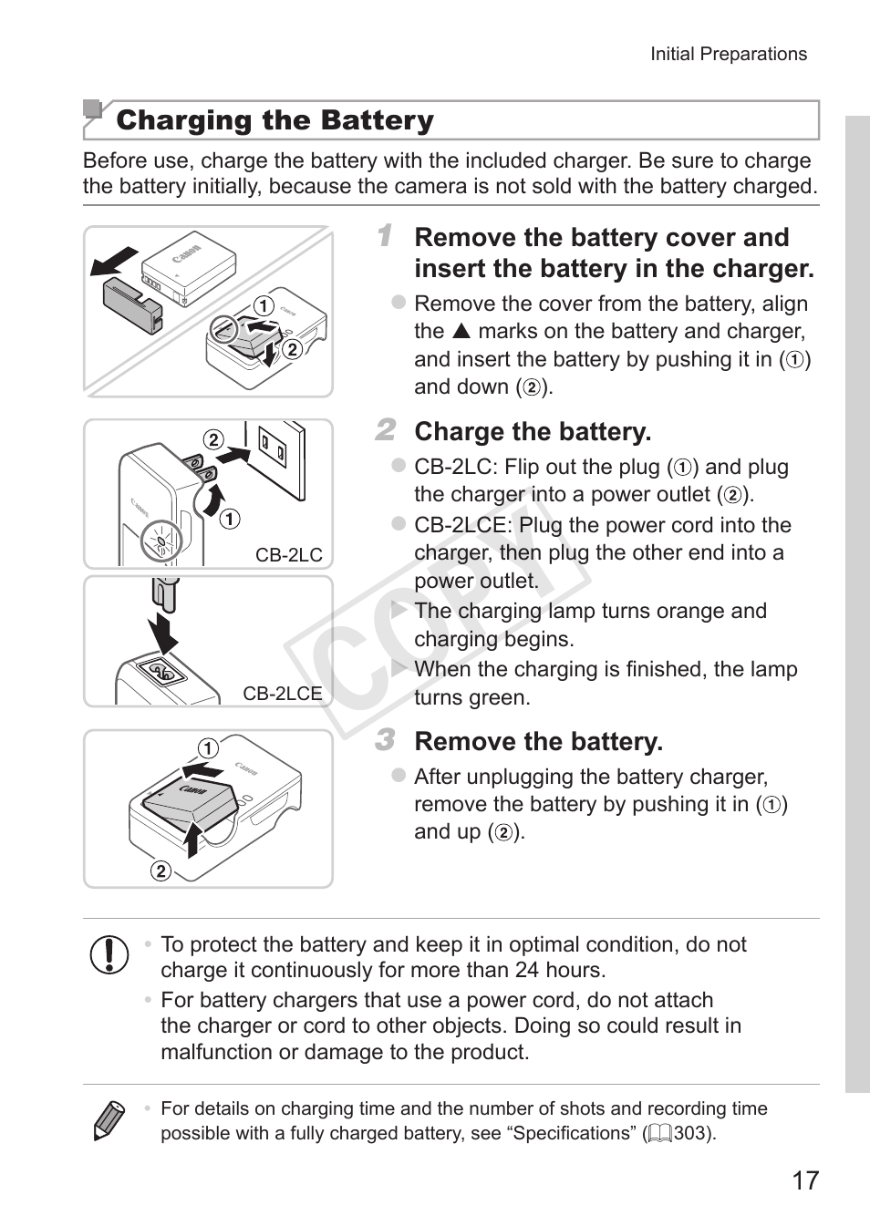Cop y | Canon PowerShot G15 User Manual | Page 17 / 316