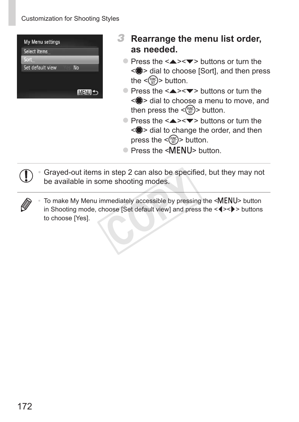 Cop y | Canon PowerShot G15 User Manual | Page 172 / 316