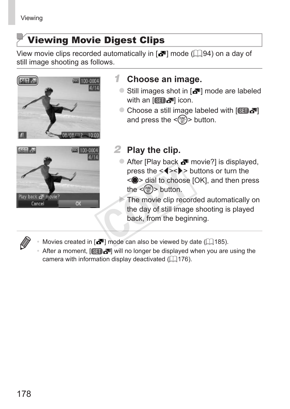 Cop y | Canon PowerShot G15 User Manual | Page 178 / 316