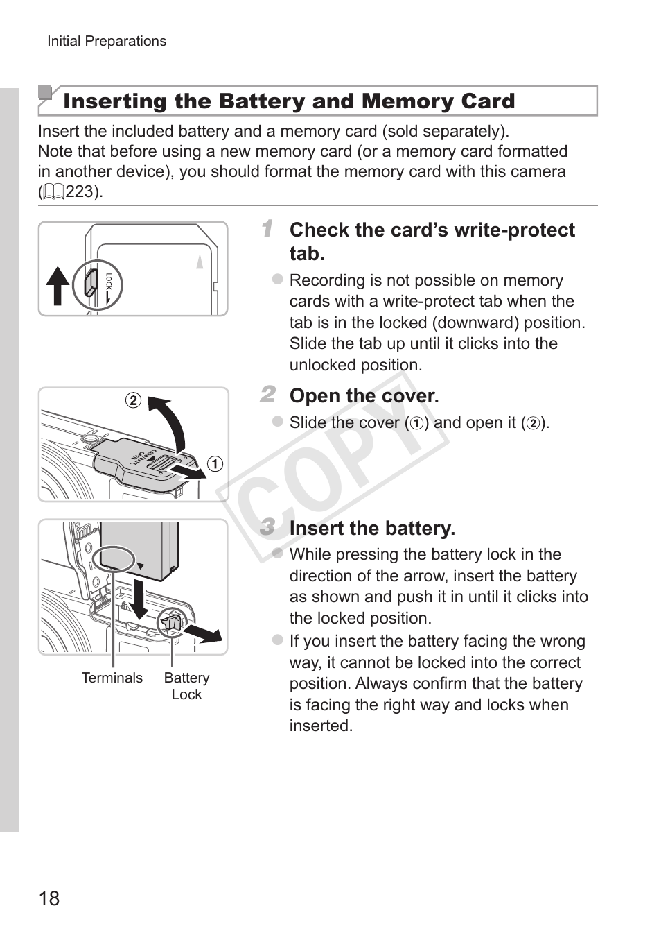 Cop y | Canon PowerShot G15 User Manual | Page 18 / 316