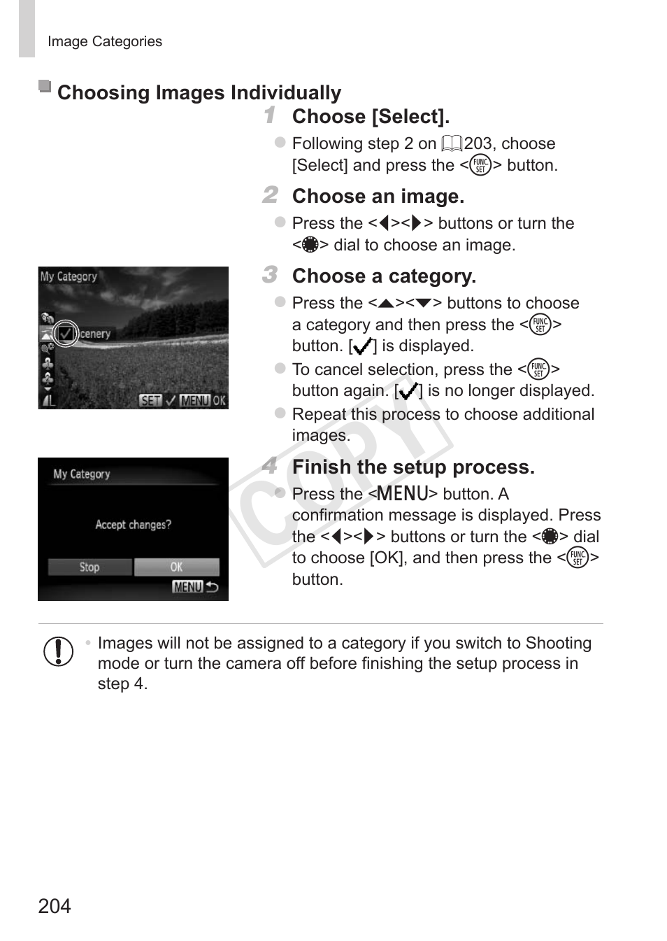 Cop y | Canon PowerShot G15 User Manual | Page 204 / 316
