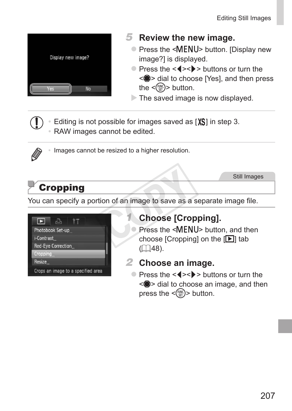 Cop y | Canon PowerShot G15 User Manual | Page 207 / 316