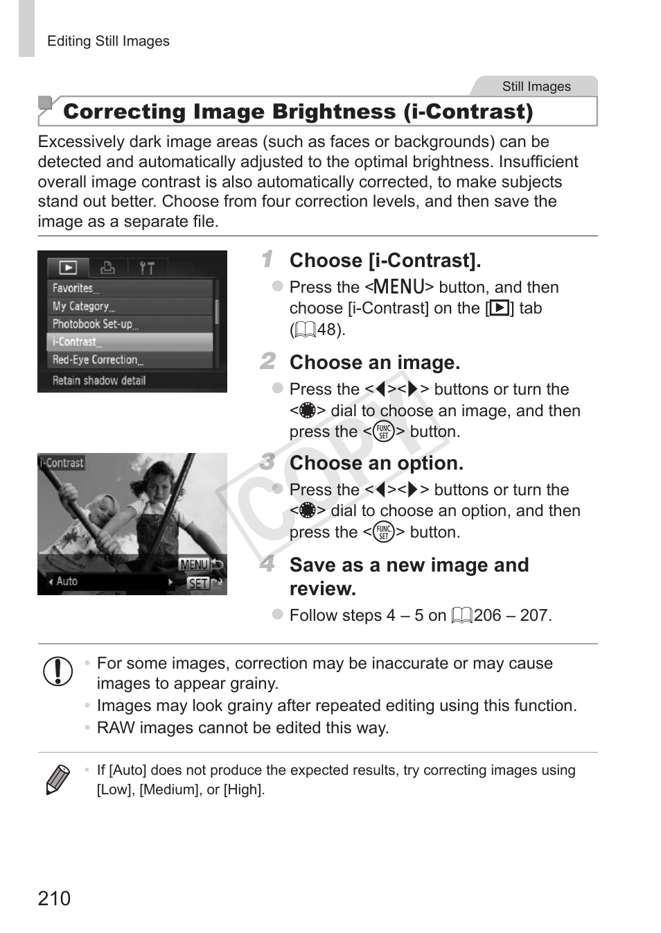 Cop y | Canon PowerShot G15 User Manual | Page 210 / 316