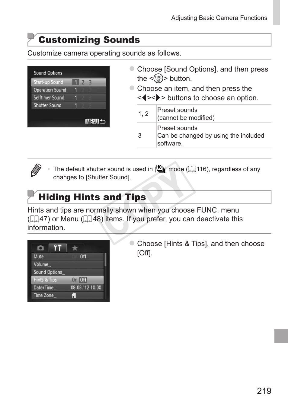 Cop y | Canon PowerShot G15 User Manual | Page 219 / 316