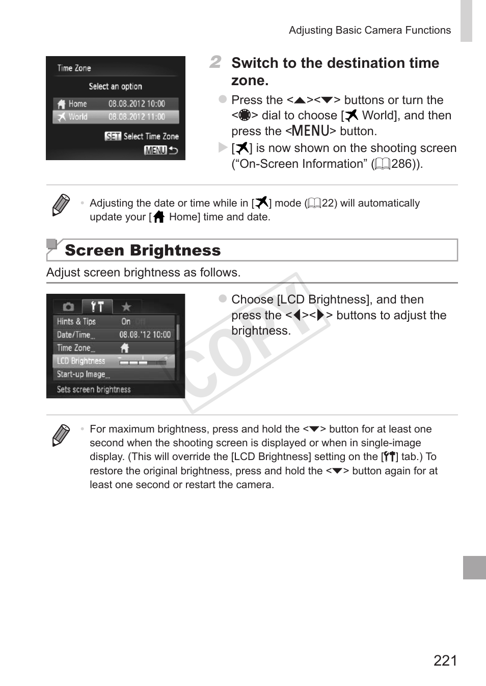Cop y | Canon PowerShot G15 User Manual | Page 221 / 316