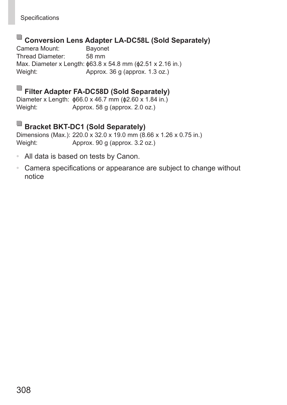 Canon PowerShot G15 User Manual | Page 308 / 316