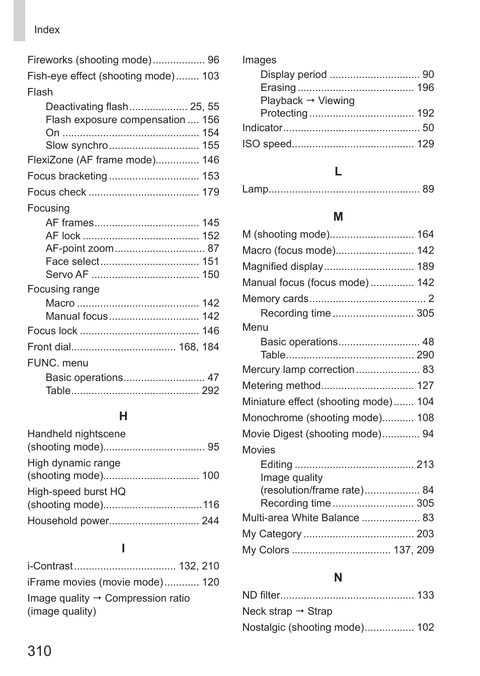 Canon PowerShot G15 User Manual | Page 310 / 316