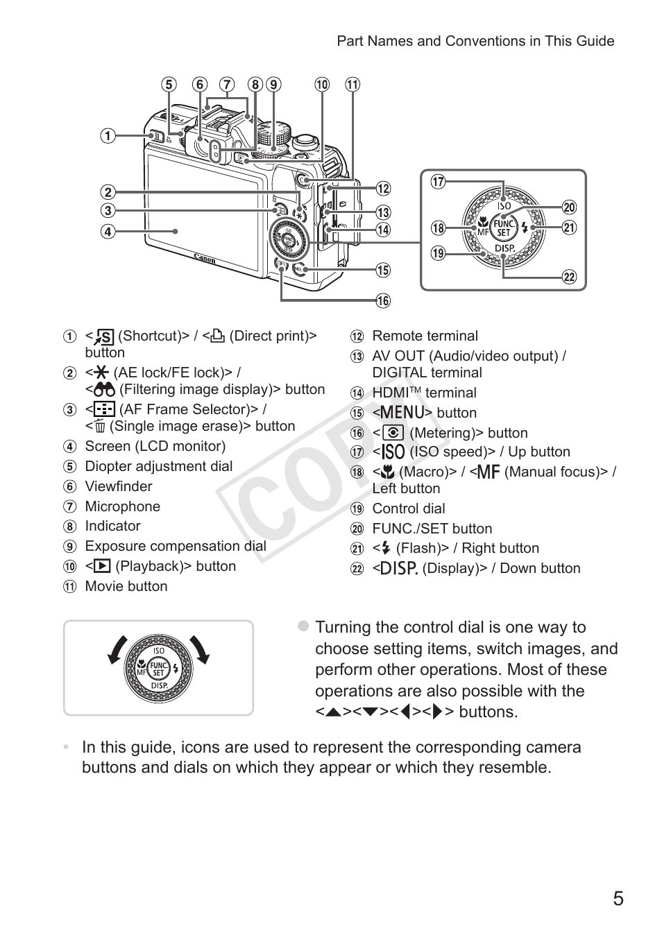 Cop y | Canon PowerShot G15 User Manual | Page 5 / 316