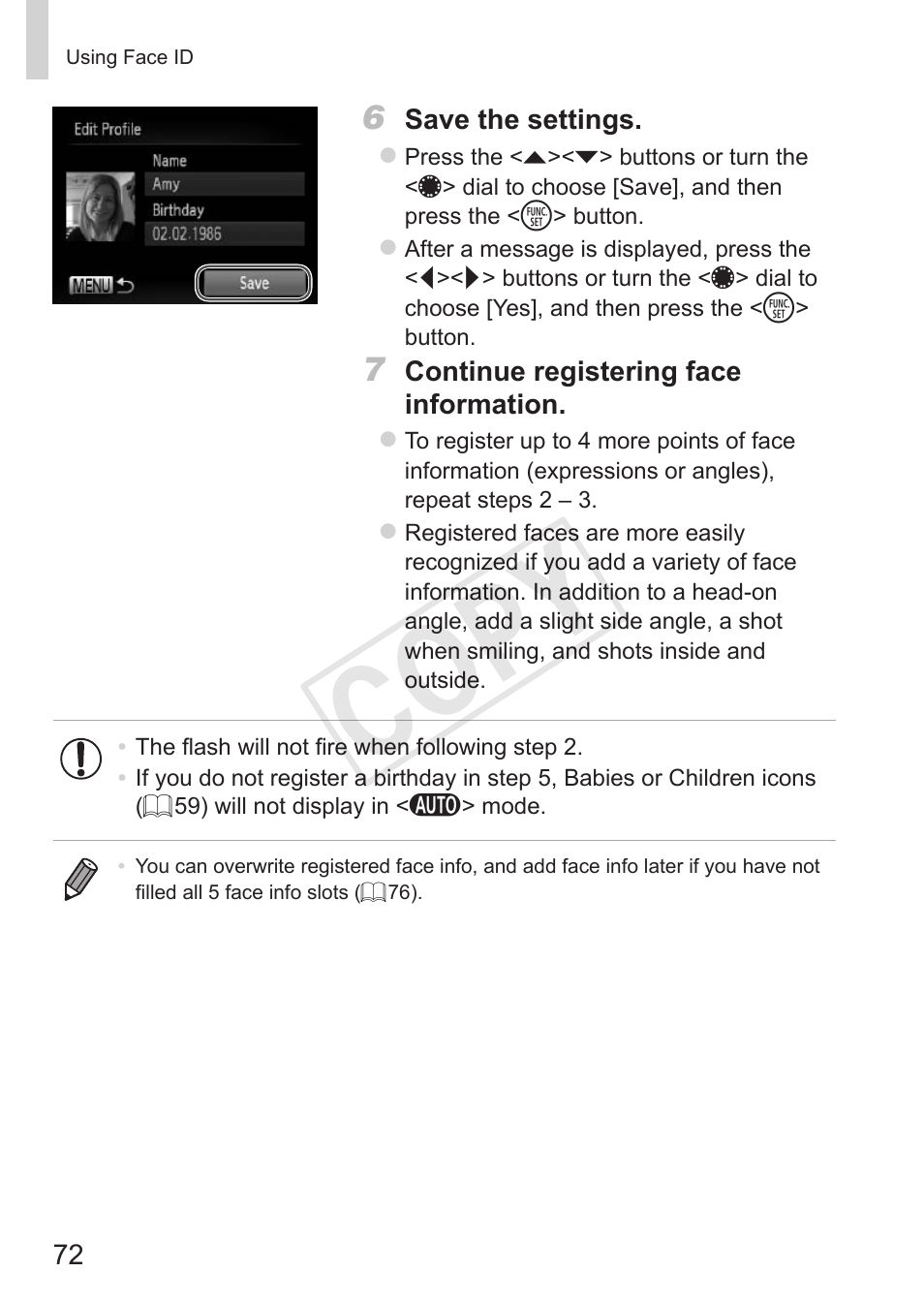 Cop y | Canon PowerShot G15 User Manual | Page 72 / 316