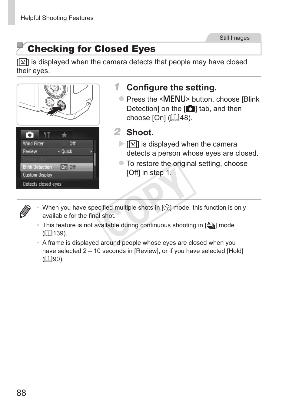 Cop y | Canon PowerShot G15 User Manual | Page 88 / 316
