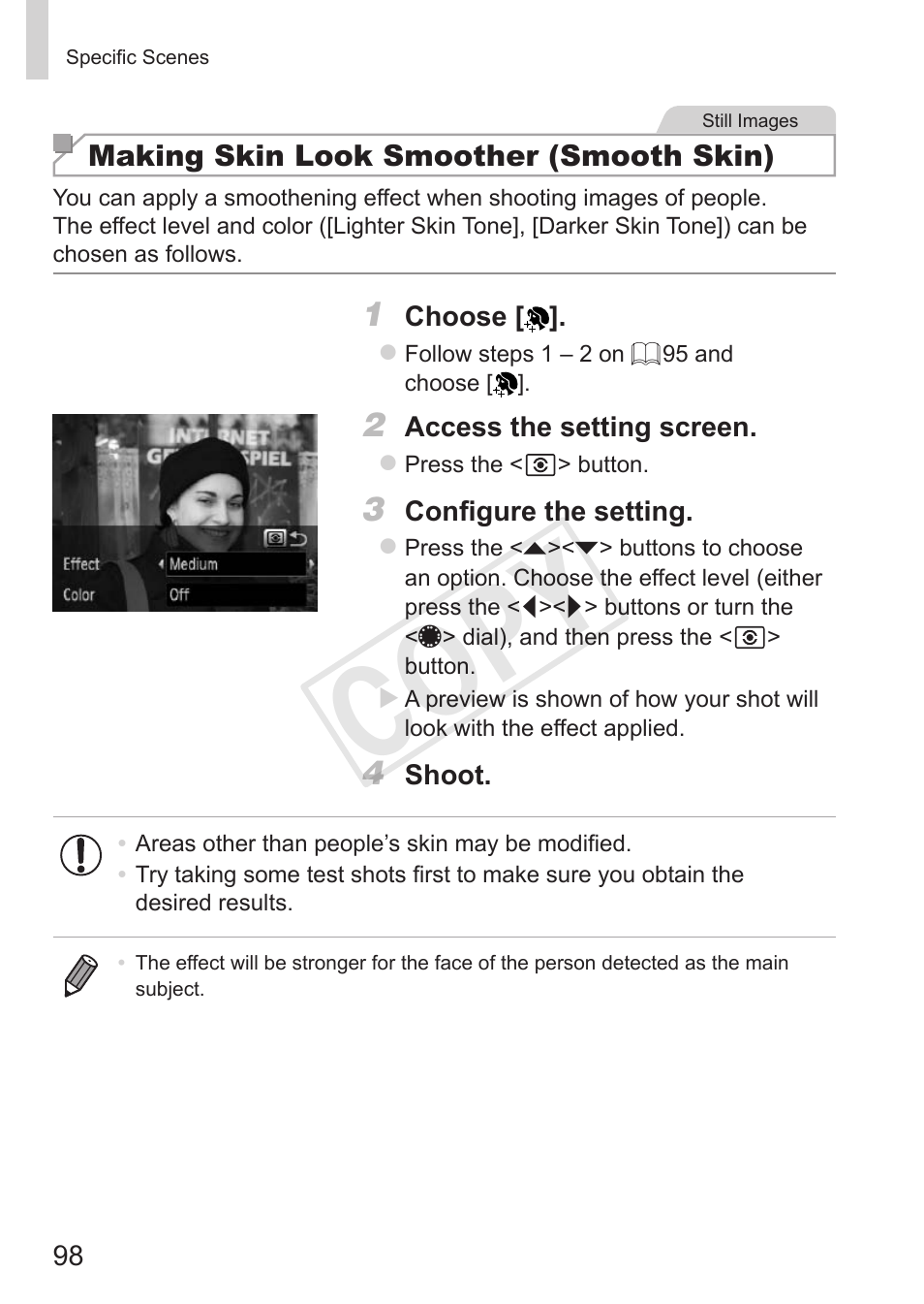 Cop y | Canon PowerShot G15 User Manual | Page 98 / 316