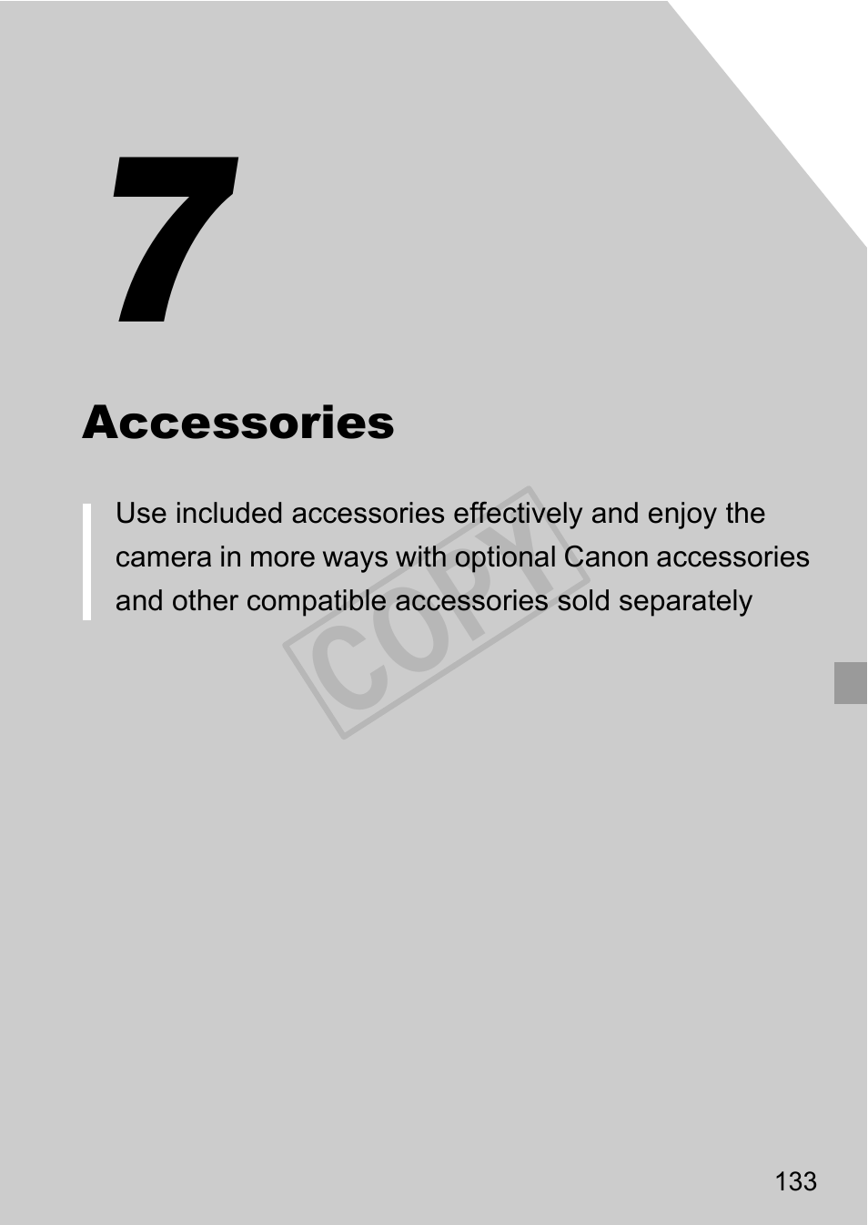 Accessories, Cop y | Canon PowerShot A4000 IS User Manual | Page 133 / 182