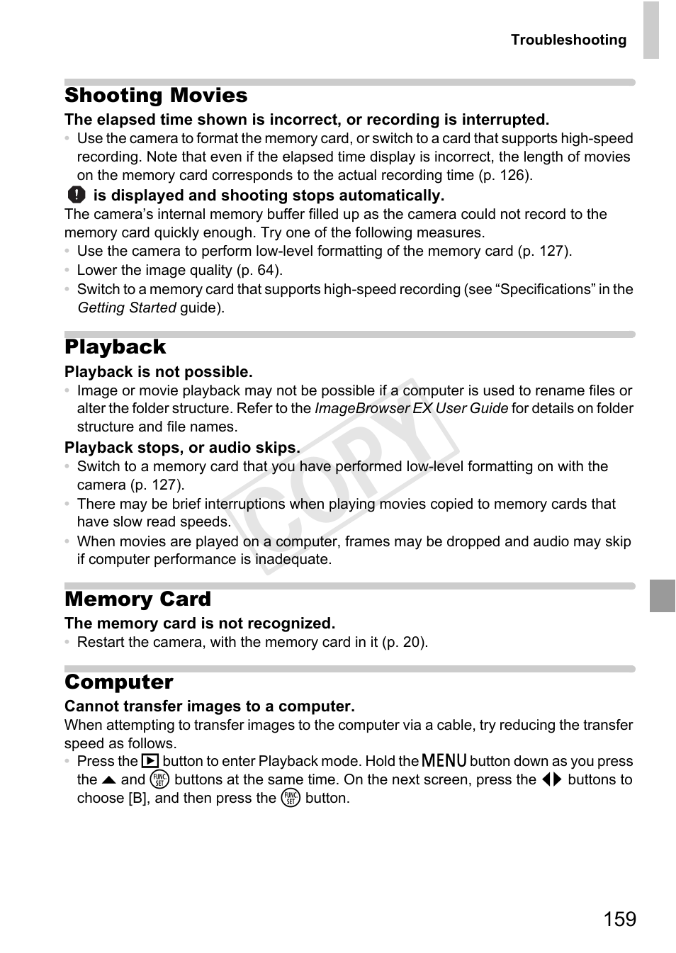 Cop y | Canon PowerShot A4000 IS User Manual | Page 159 / 182
