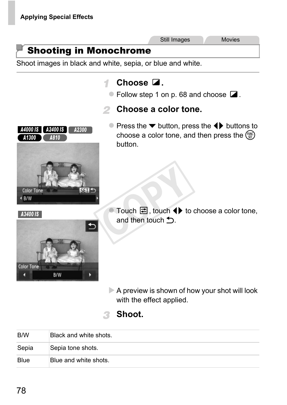 P. 78), Cop y | Canon PowerShot A4000 IS User Manual | Page 78 / 182