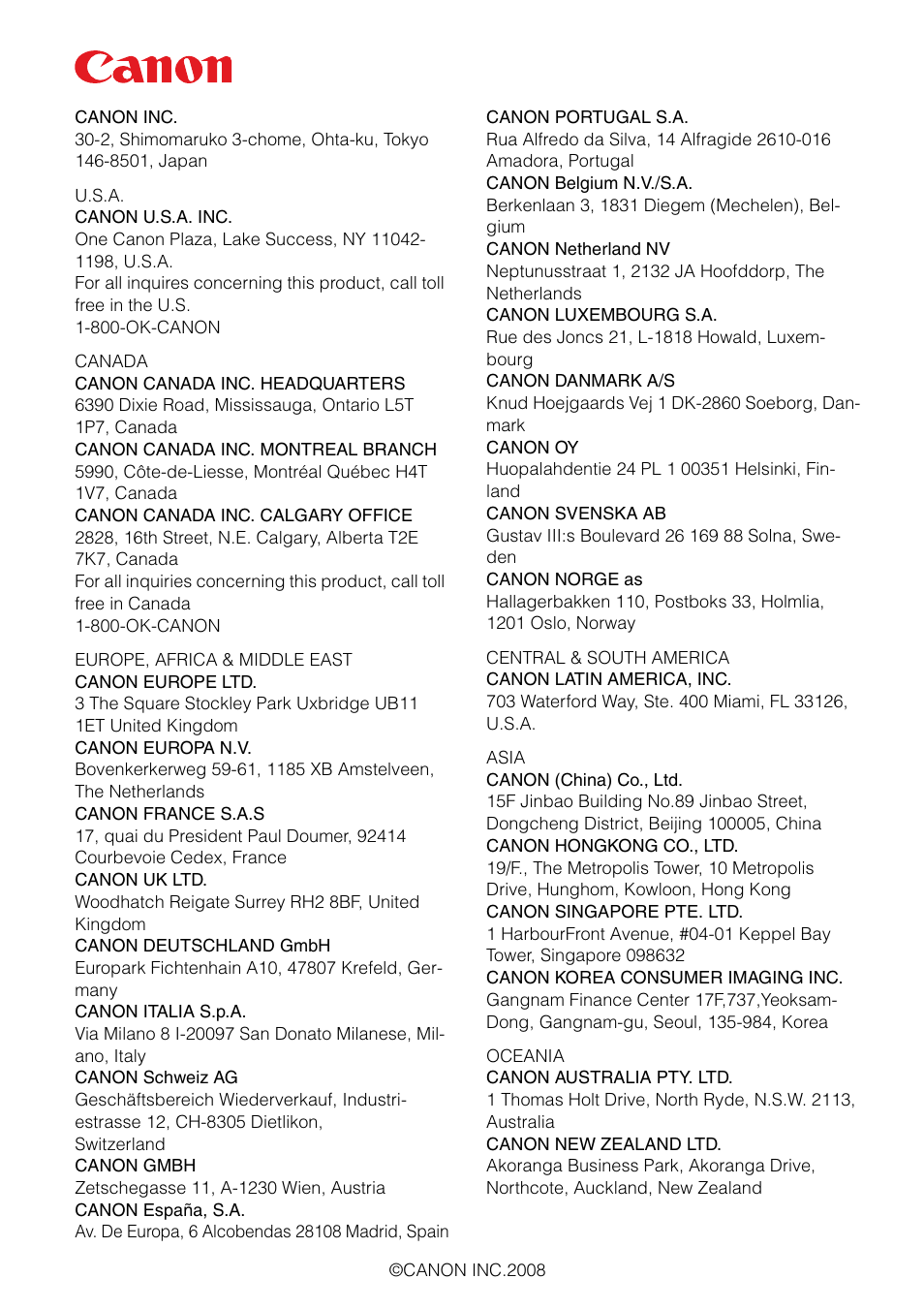 Canon REALIS WUX10 MARK II D User Manual | Page 146 / 146