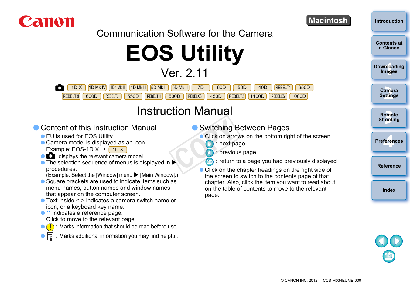 Canon EOS 60DA User Manual | 101 pages