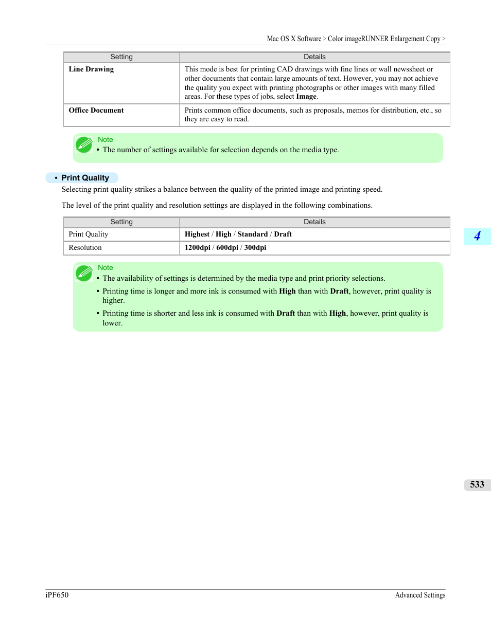 Canon imagePROGRAF iPF650 User Manual | Page 549 / 878