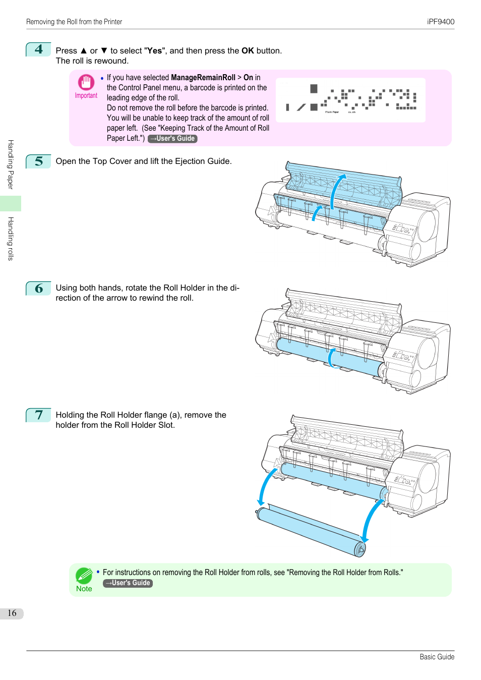 Canon imagePROGRAF iPF9400 User Manual | Page 16 / 154