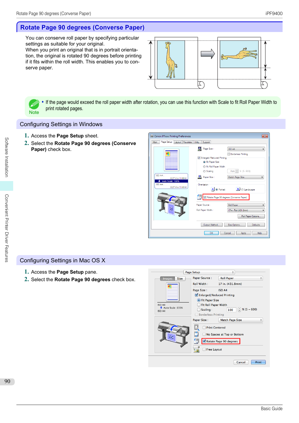 Canon imagePROGRAF iPF9400 User Manual | Page 90 / 154